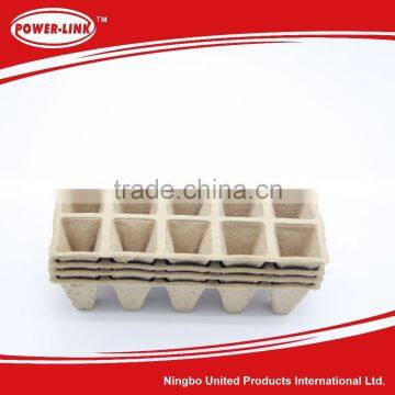 10pcs 2x5 Paper Seeder Tray ,Square Pots