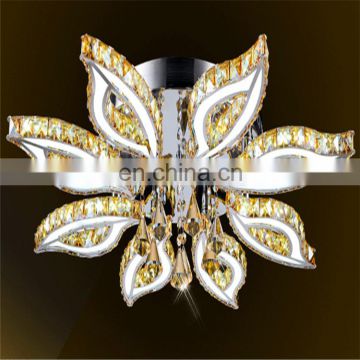 Factory price hot sale led fancy crystal ceiling light for living room