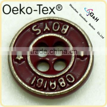 metal button for shirt from China factory