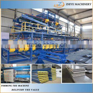 EPS sandwich roofing sheet cold forming machine/sandwich panel machine/continious sandwich tiles roll forming line