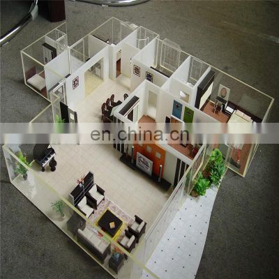 ABS plastic & Acrylic customeized interior architectural model for real estate