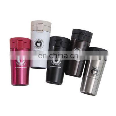 Hot Sale 380 ML Stainless Steel Cup Non-spill Travel Coffee Mug with Custom Logo