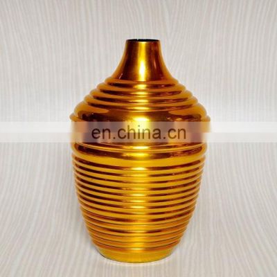 wholesale unique golden flower pot