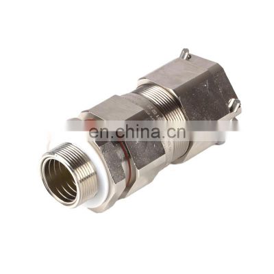 High Quality ATEX  IECEx CE Double Lock Single Compression Explosion-proof Brass Armoured Joint Filling Cable Gland Connector