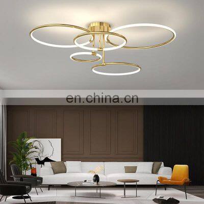 Contemporary Bedroom Living Room Indoor Light Decoration Starry Atmosphere Round Modern LED Ceiling Lamp