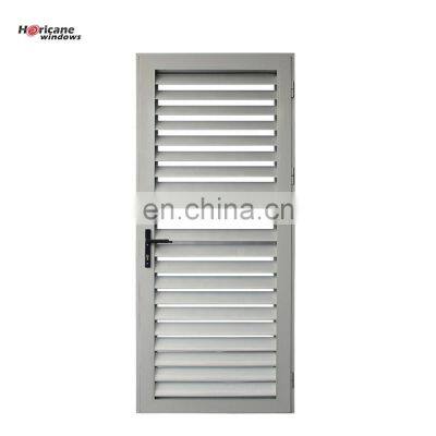 Superhouse NFRC AS2047 standard custom aluminum single hinged swing exterior aluminium louver door