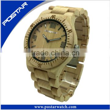 Wood Watch Wooden Wristwatch Quartz Wrist Watch Gift Wood Watches