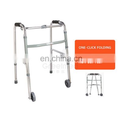 Walker aluminum foldable standing mobility walking aids for disabled elderly adult