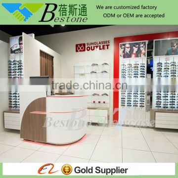 Modern glass boards cabinet furniture for optical