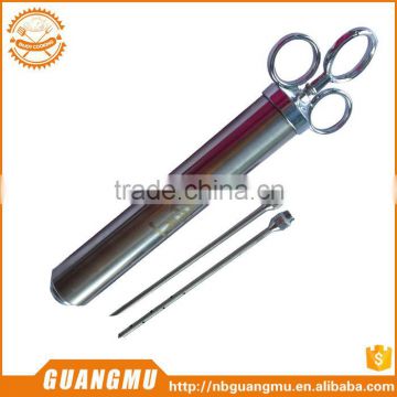 fish marinade seasoning injector with 2 professional needles basting brush automatic meat injectors with great price