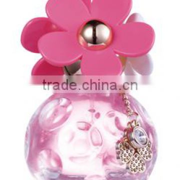 50ml/30ml flower shape glass perfume bottle