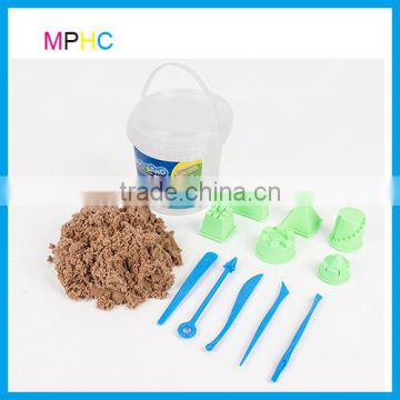Factory Audited Magic Modeling Sand Wholesale 600g Color Sand with Castle Moulds and Tools