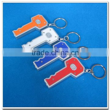 Promotional key shape led plastic key holder                        
                                                Quality Choice