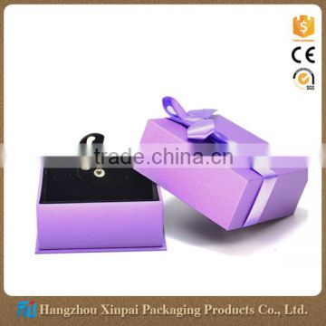 Custom Handmade Purple Cardboard Jewelry Box Bracelet