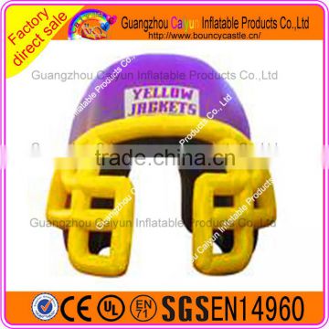 Popular American football inflatable tunnel, inflatable American football helmet