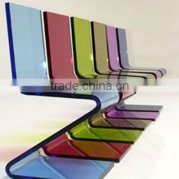 colored acrylic chair
