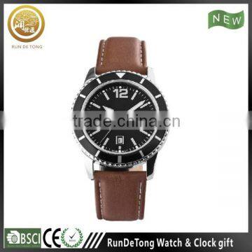 Rotating bezel men stainless steel wholesale wrist watch