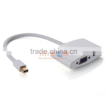 Good Price Thunderbolt Port Mini Displayport DP to HDMI VGA Converter Cable Adapter for Apple iMac Macbook Pro Mini Air Fashion