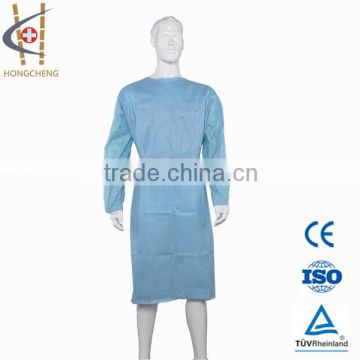 Good Quality Disposable Blue Nonwoven Medical Gown