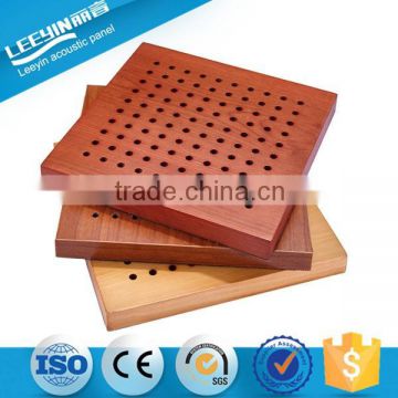 Noise Reduction Melamine Wood Perforated Acoustic Panel