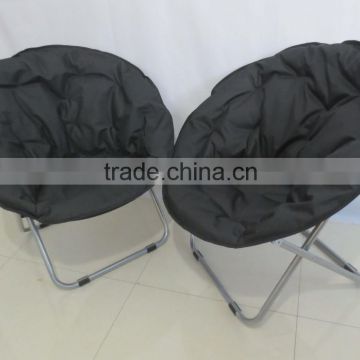 Adult camping moon chair/fishing chair on china market beach chair with foam pad