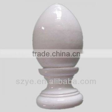 wooden curtain pole finials