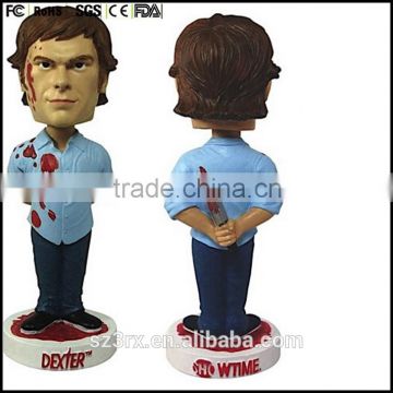 make your design bobble head painted your logo,custom made 5 inch bobble head toys,collection edition