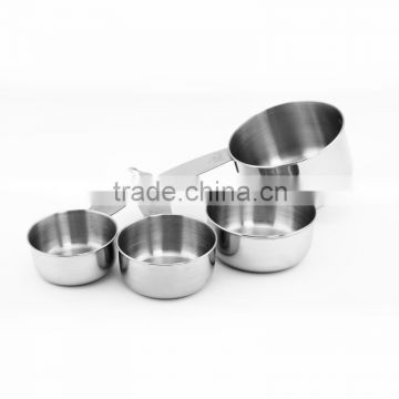 Hot sale passed FDA or LFGB stainless steel 4pc set measuring cups                        
                                                Quality Choice