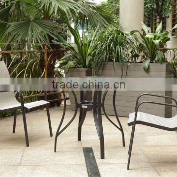 Aluminum frame textileen garden furniture/outdoor dining set
