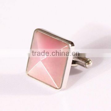new fashion jewelry well polished stainless steel with ceramic cufflinks