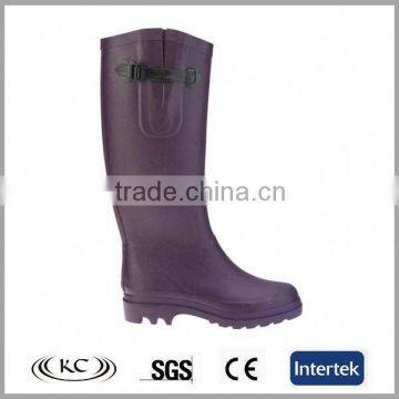 low price china purple rain boots women gumboots