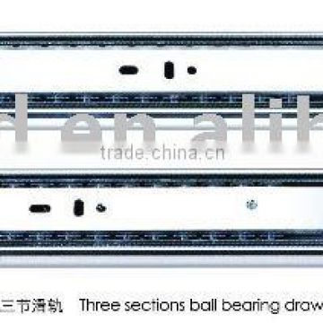 3 fold ball bearing drawer silde/track/runner/glide channel