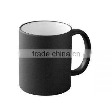 self-made color changing mug ( black )