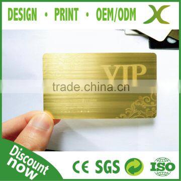 304 Stainless Steel card/ Stainless steel business card in golden color