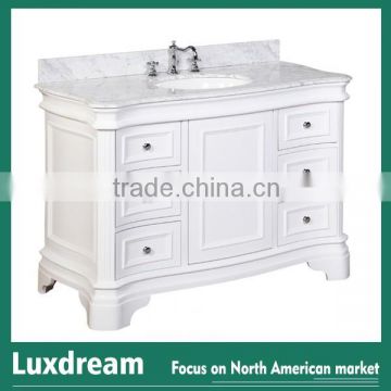 Solid wood bath furniture with 48 inch bathroom cabinet