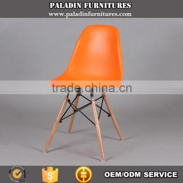 Designer Plastic Dining Side Wood Leg Replica Chair