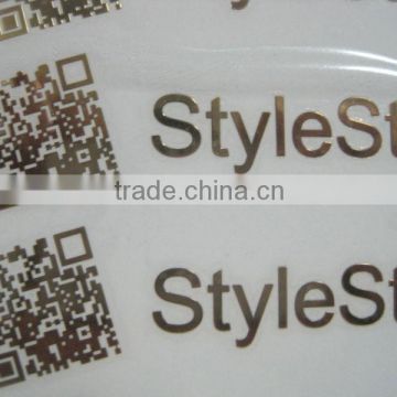 2014 thin nickel electroplated self-adhesive metal plate sticker