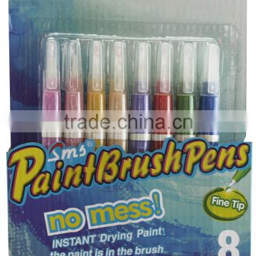 fine tip no toxic paint brush pen 8PK set