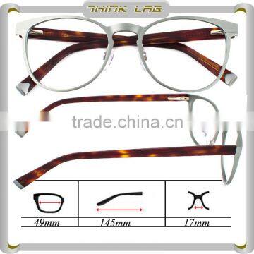 2016 french eyeglass frames stainless steel optical frame china wholesale