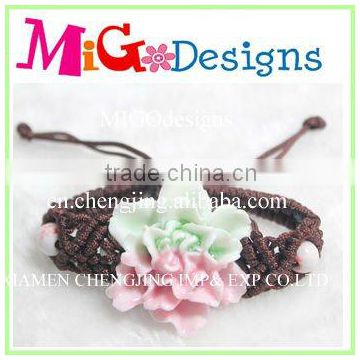 wholesale decor ceramic handmade flower Bangles