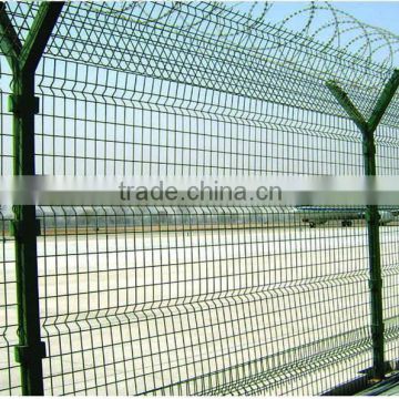 Low Price PVC Coated Modular Fence Panels With Barbed