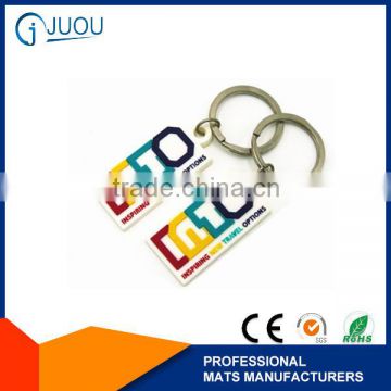 custom soft pvc colorful new york keychain with embossed logo