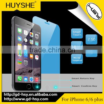 2015 new technology for iphone 6 smart key touch tempered glass screen protector