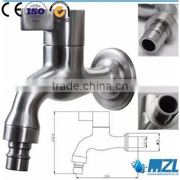high quality stainless steel washing machine bibcock on-off water tap