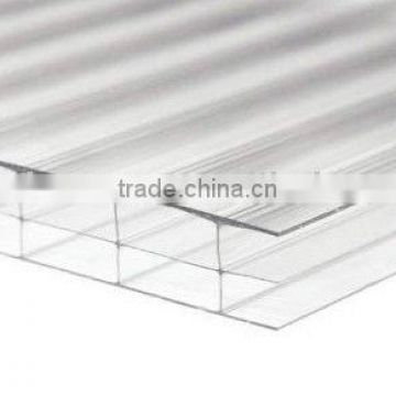 8mm/10mm/12mm triple wall polycarbonate hollow sheet