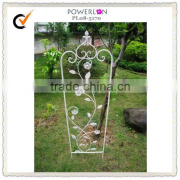 Metal flower stick garden decor