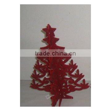 Christmas wooden table standing tree decoration JA02-12317R