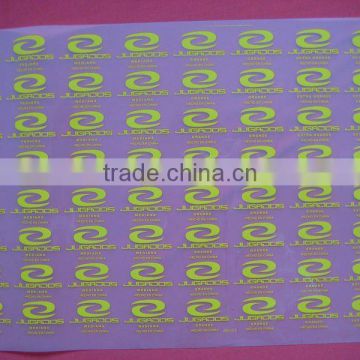 eco-friendly heat transfer print tagless label