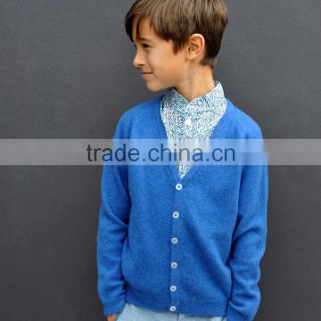 wool sweater design for baby kids cardigan with v neck