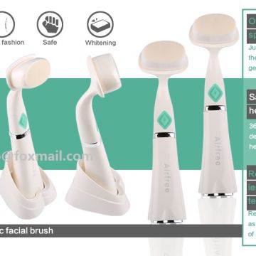 Waterproof Face Skin Cleansing Brush Machine Rechargeable Ultrasonic Electric Facial Brush